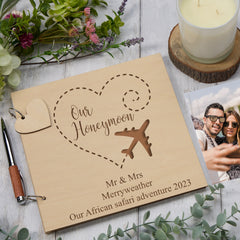 Personalised Honeymoon Memories Scrapbook Photo Album