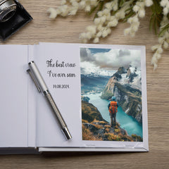 Our Adventures Book Travel White Photo Album Gift For 50 x 6 by 4 Photos