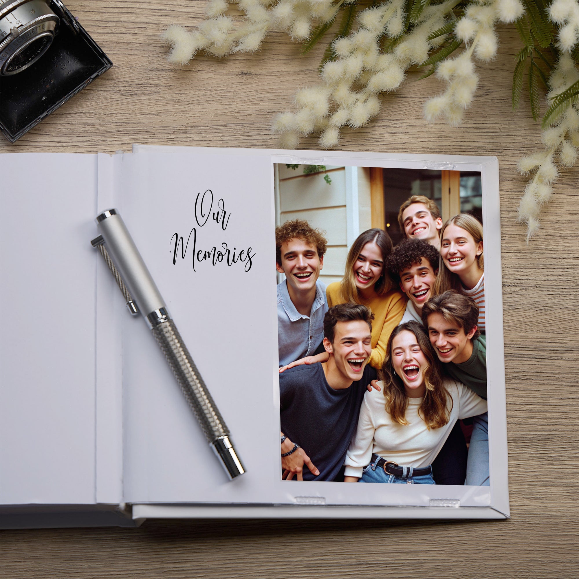Memories White Photo Album Gift For 50 x 6"x4" Photos Memories Photo Album ukgiftstoreonline