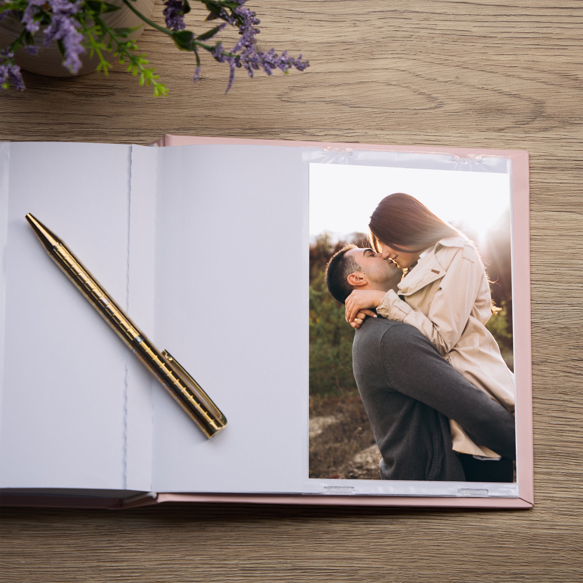 Always and Forever Love Wedding or Anniversary Pink Photo Picture Album 50 x 6"x4" wedding photo album ukgiftstoreonline