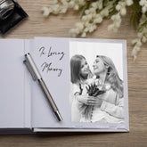 Personalised Memorial Photo White Album With Sentiment Goodbyes Are Not Forever For 50 x 6x4 Photos