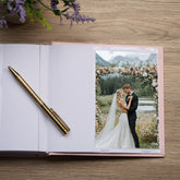 Mr and Mrs Wedding Day Butterfly Pink Photo Album Gift For 50 x 6 by 4 Photos