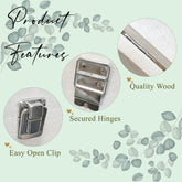 Personalised Wooden Baby Memory Keepsake Box With Furry Cute Boho Animals