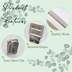 Personalised Wooden Baby Memory Keepsake Box With Cute Animals