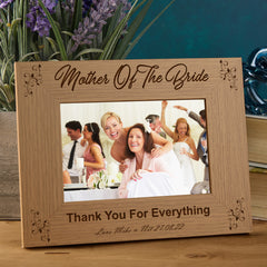 Personalised Mother Of The Bride Photo Frame Wedding Gift