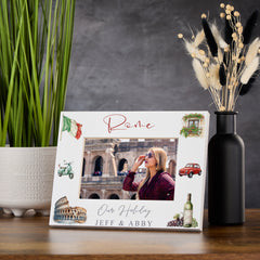 Personalised Rome Italy Holidays Adventure Memory Photo Frame