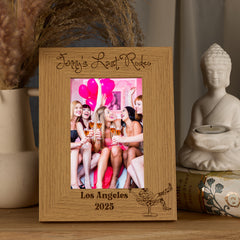 Personalised Hen Do Last Rodeo Memory Photo Frame Engraved Photo Frame ukgiftstoreonline Brown Portrait 6x4 Inch