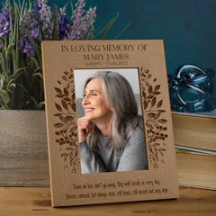 Personalised Those We Love Sentiment Remembrance Memorial Photo Frame Multiple Sizes Engraved