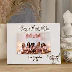 Personalised Hen Do Last Rodeo Memory Photo Frame Engraved Photo Frame ukgiftstoreonline White Landscape 6x4 Inch