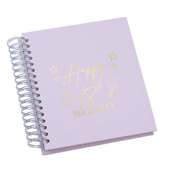 Wholesale Trade Pack of 5 Large 18th Birthday Photo Album Memory Keepsake Gift With Presents Multiple Colours Photo Album ukgiftstoreonline Lilac 4x6 Inch Album