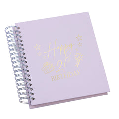 Wholesale Trade Pack of 5 Large 21st Birthday Photo Album Memory Keepsake Gift With Presents Multiple Colours Photo Album ukgiftstoreonline Lilac 4x6 Inch Album