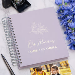 Personalised Our Memories Photo Album With Multiple Colours