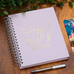 Large 21st Birthday Photo Album Memory Keepsake Gift With Presents Multiple Colours