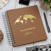 Personalised Adventure Holiday Travel Photo Album Gift With Globe