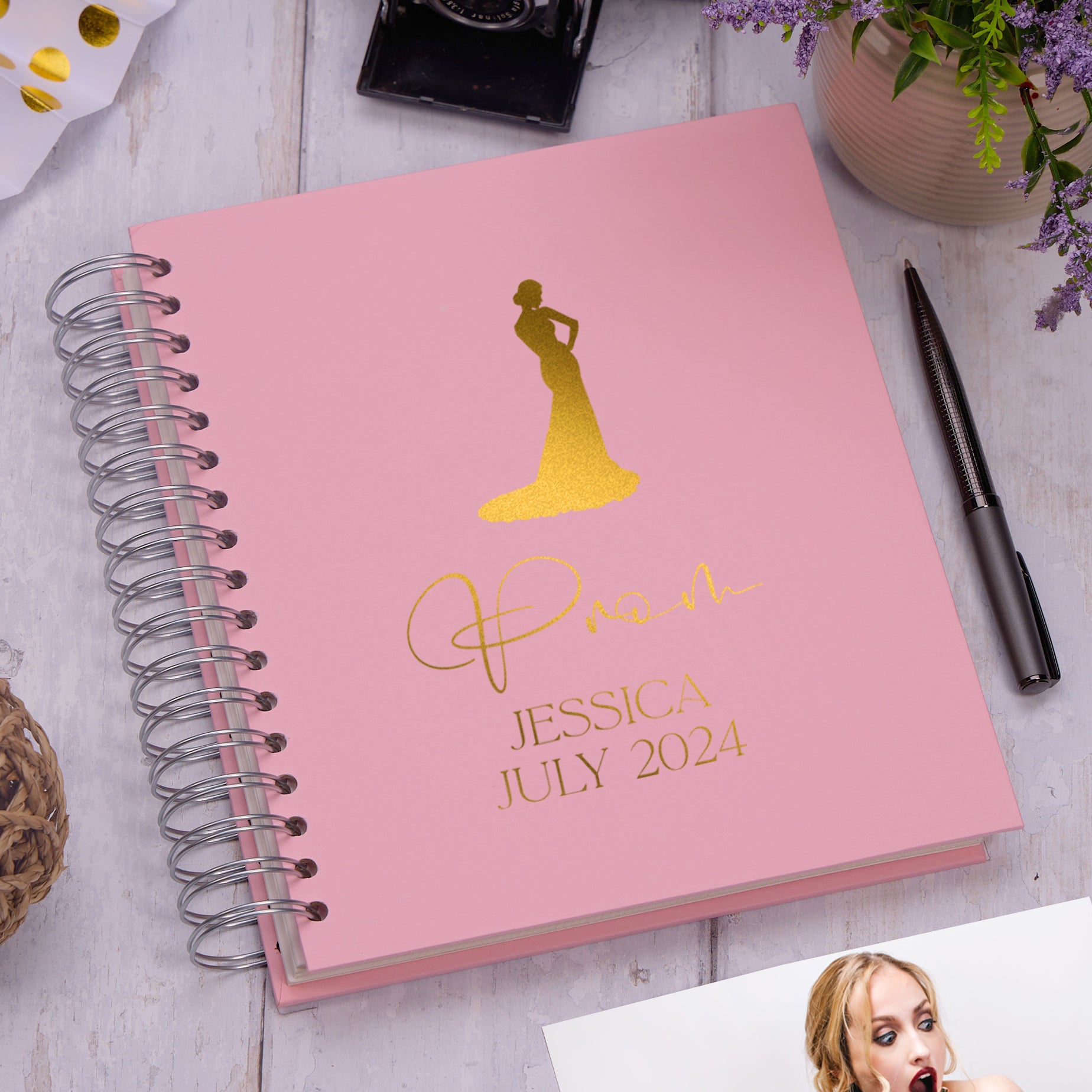 Personalised Girl's Prom Keepsake Photo Album Memory Book Photo Album ukgiftstoreonline