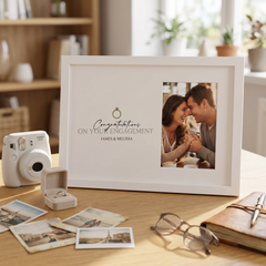 Personalised Congratulations on your Engagement Photo Frame Gift For Couple Engagement Photo Frame ukgiftstoreonline