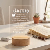 Personalised Gifts for Graduation Engraved Colour Changing Light-Up LED Night Lamp ukgiftstoreonline