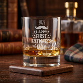Engraved Personalised First Father's Day Whisky Glass Gift Personalised ukgiftstoreonline