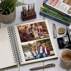 Personalised Best Dad In the World Photo Self Adhesive Album Scrapbook Multiple Colours Photo Album ukgiftstoreonline