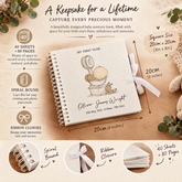 Personalised Baby Birth Record Book My First Year With Scale