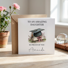 Personalised Luxury Daughter Graduation Card - So Proud Of You ukgiftstoreonline