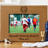 Football Themed Personalised Wooden Engraved Photo Frame Photo Frame ukgiftstoreonline