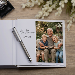 Personalised Colourful Grandad Photo Album in Gift Box, Holds 50 6x4 Photographs, Writing Area, Keepsake Memory Book photo album ukgiftstoreonline
