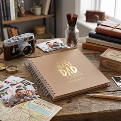 Personalised Best Dad In the World Photo Self Adhesive Album Scrapbook Multiple Colours Photo Album ukgiftstoreonline