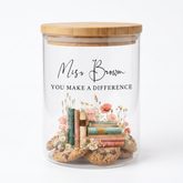 Personalised Storage Jar with name Gift For Teacher End Of Year Tea Coffee Sweets or Cookies personalised photo frames ukgiftstoreonline