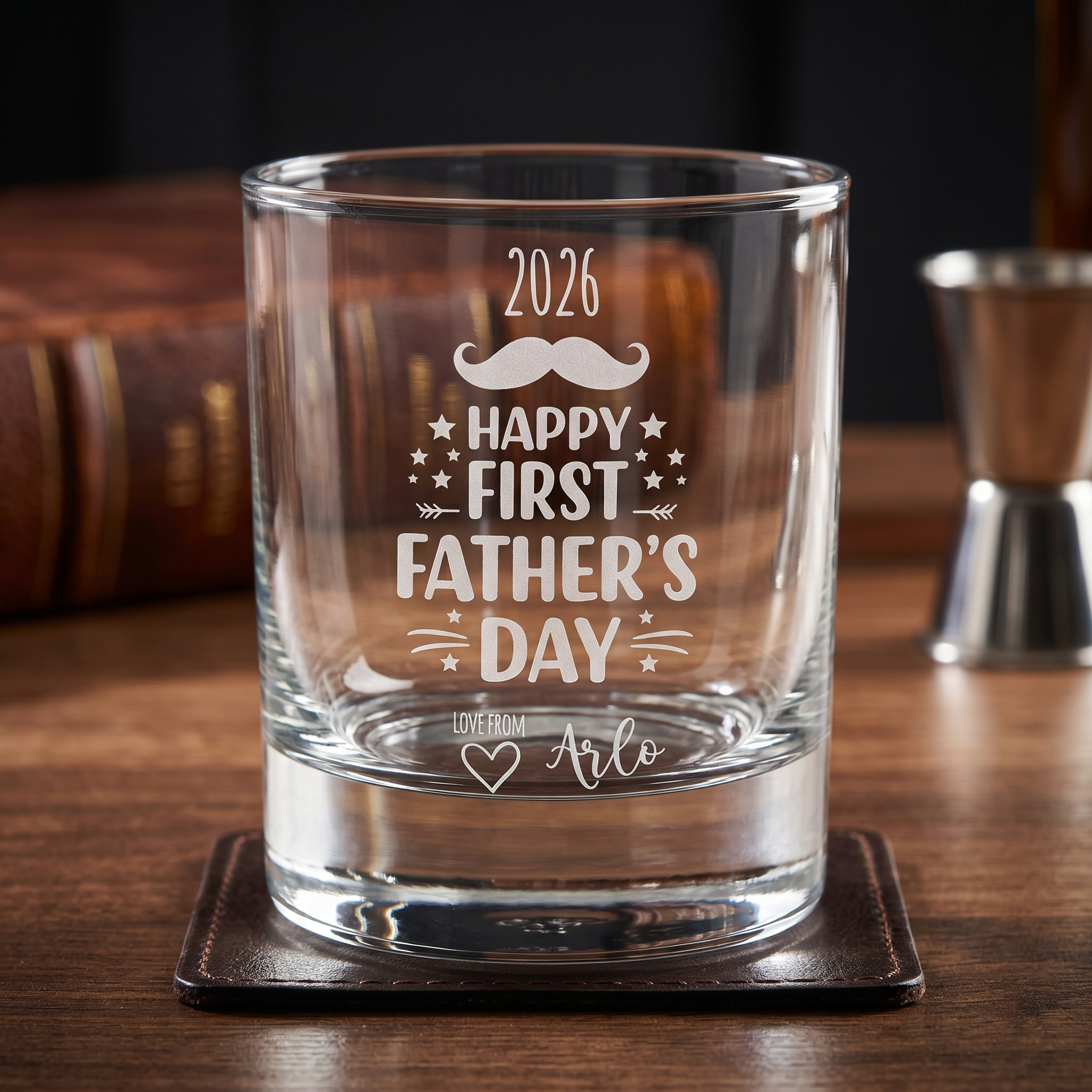Engraved Personalised First Father's Day Whisky Glass Gift Personalised ukgiftstoreonline