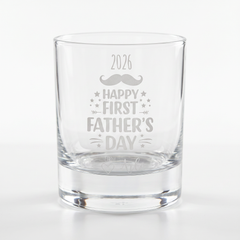 Engraved Personalised First Father's Day Whisky Glass Gift Personalised ukgiftstoreonline