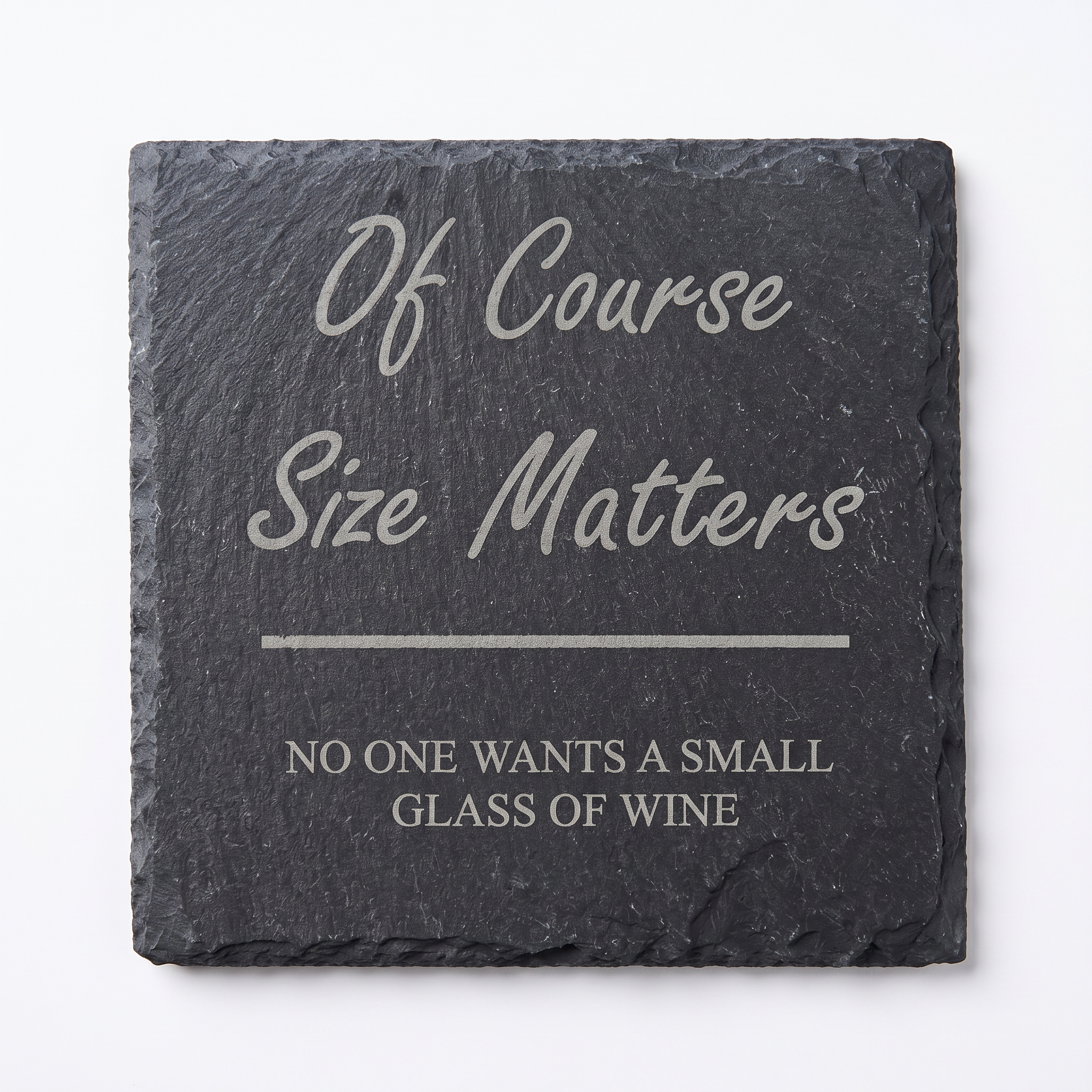 Funny Wine Gift: Slate Coaster for Women (10cm, Laser Engraved) Personalised Slate Marker ukgiftstoreonline