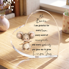 Personalised Cute Teacher Gift Heart Block In Gift Box End of Term Leaving Thank You Gift