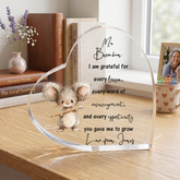 Personalised Cute Teacher Gift Heart Block In Gift Box End of Term Leaving Thank You Gift Personalised Plaque Gift ukgiftstoreonline