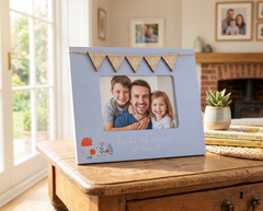 Daddy Photo Frame With Bunting 6'x4' Picture with Sentiment, Freestanding Father's Day, Birthday or Christmas photo frame ukgiftstoreonline