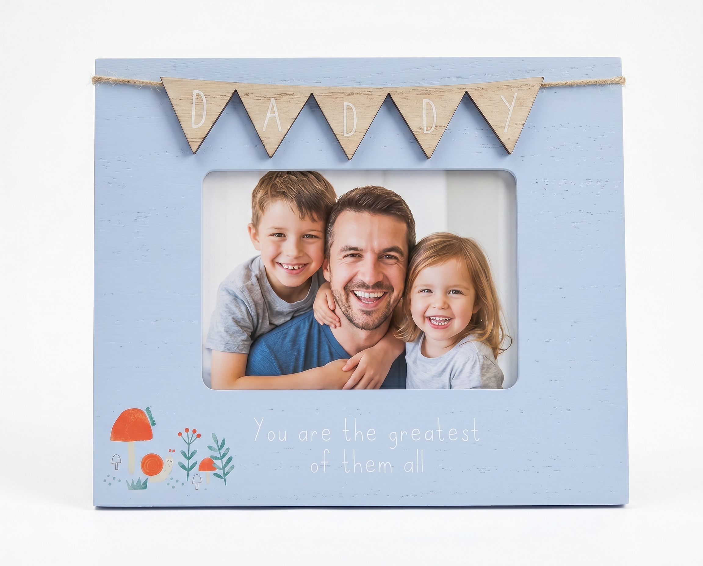 Daddy Photo Frame With Bunting 6'x4' Picture with Sentiment, Freestanding Father's Day, Birthday or Christmas photo frame ukgiftstoreonline