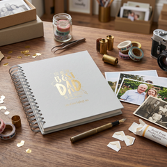 Personalised Best Dad In the World Photo Self Adhesive Album Scrapbook Multiple Colours Photo Album ukgiftstoreonline