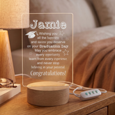 Personalised Gifts for Graduation Engraved Colour Changing Light-Up LED Night Lamp ukgiftstoreonline