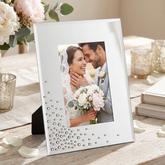 Diamante Mirror Photo Frame - 4x6 Wedding Anniversary Gift - Elegant Keepsake Display photo frame ukgiftstoreonline