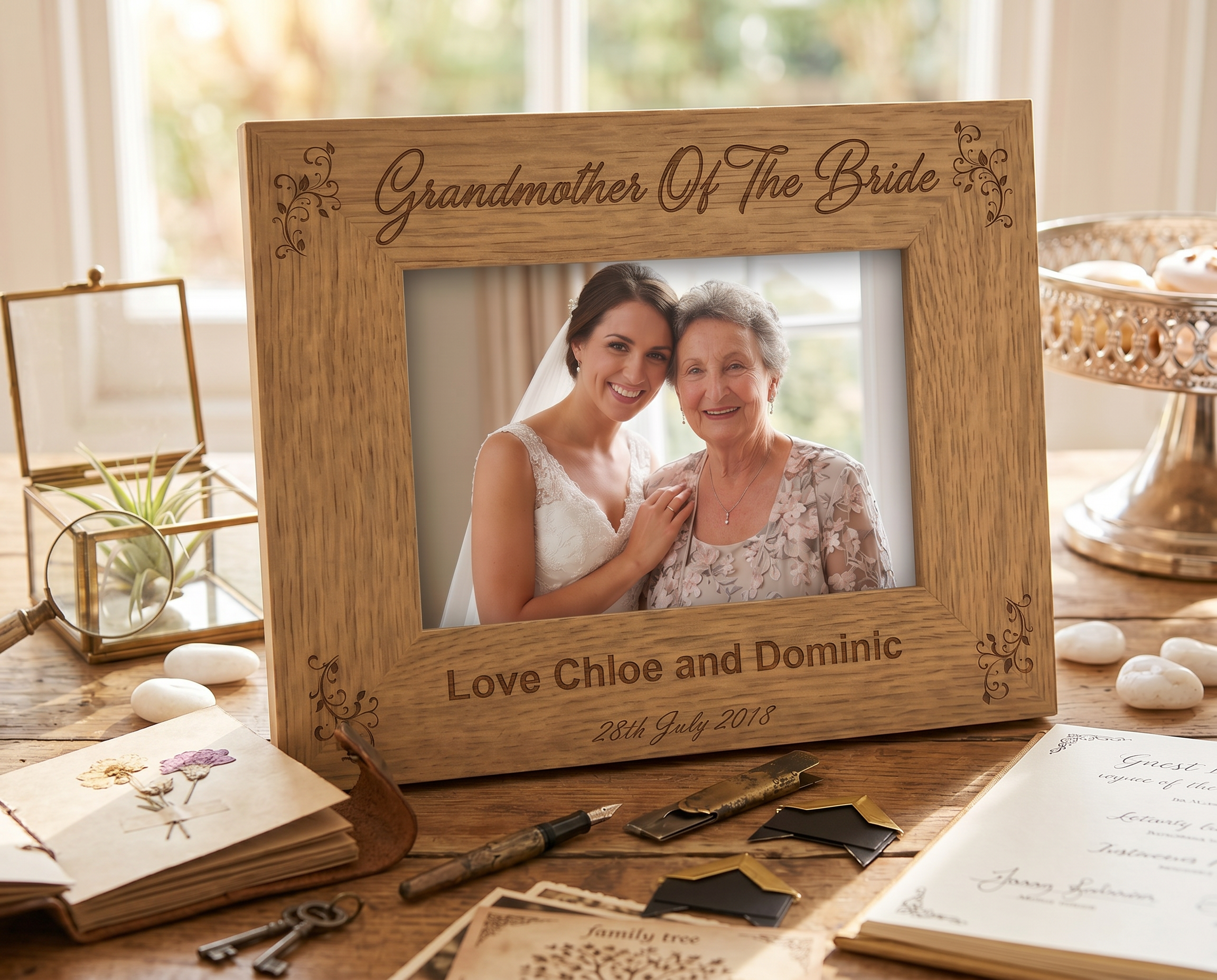 Personalised Grandmother Of The Bride Photo Frame Wedding Gift Grandma Photo Frame ukgiftstoreonline