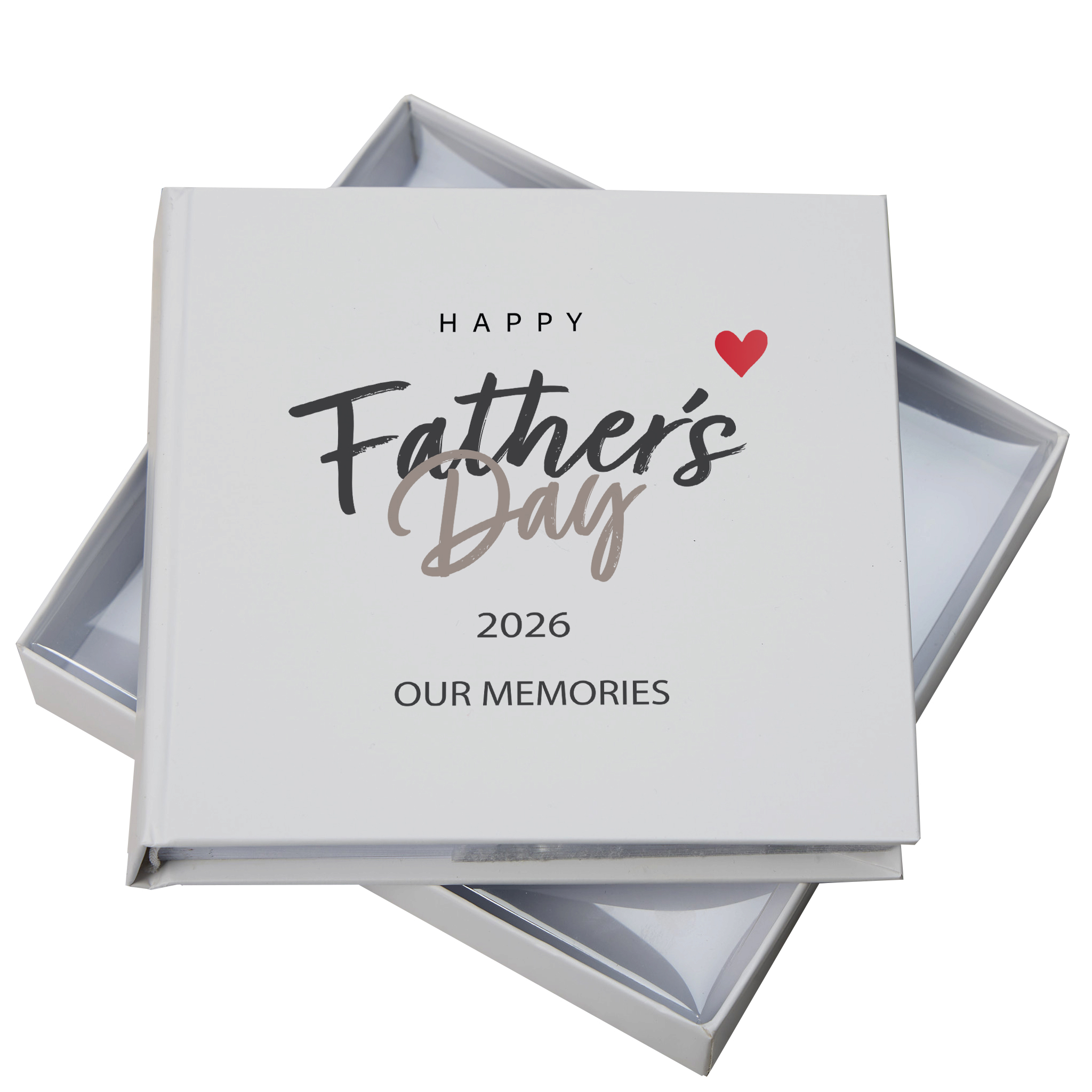 Personalised Happy Fathers Day Photo Album in Gift Box, Holds 50 6x4 Photographs, Writing Area, Keepsake Memory Book photo album ukgiftstoreonline