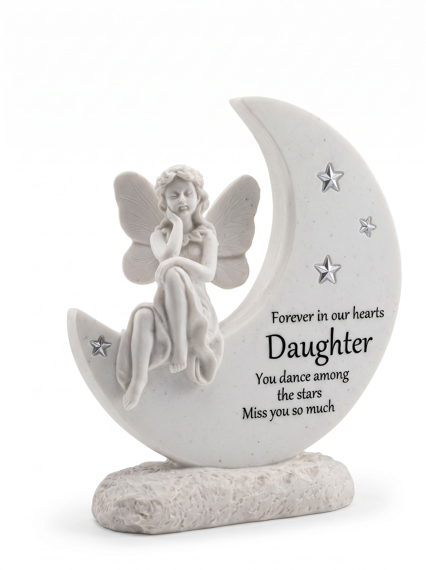 Daughter Angel Remembrance Stone Memorial Plaque, Grave Ornament Tribute, Gift ukgiftstoreonline
