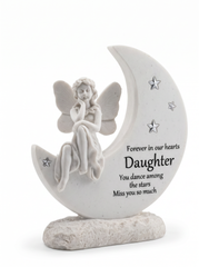 Daughter Angel Remembrance Stone Memorial Plaque, Grave Ornament Tribute, Gift ukgiftstoreonline