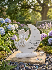 Daughter Angel Remembrance Stone Memorial Plaque, Grave Ornament Tribute, Gift ukgiftstoreonline