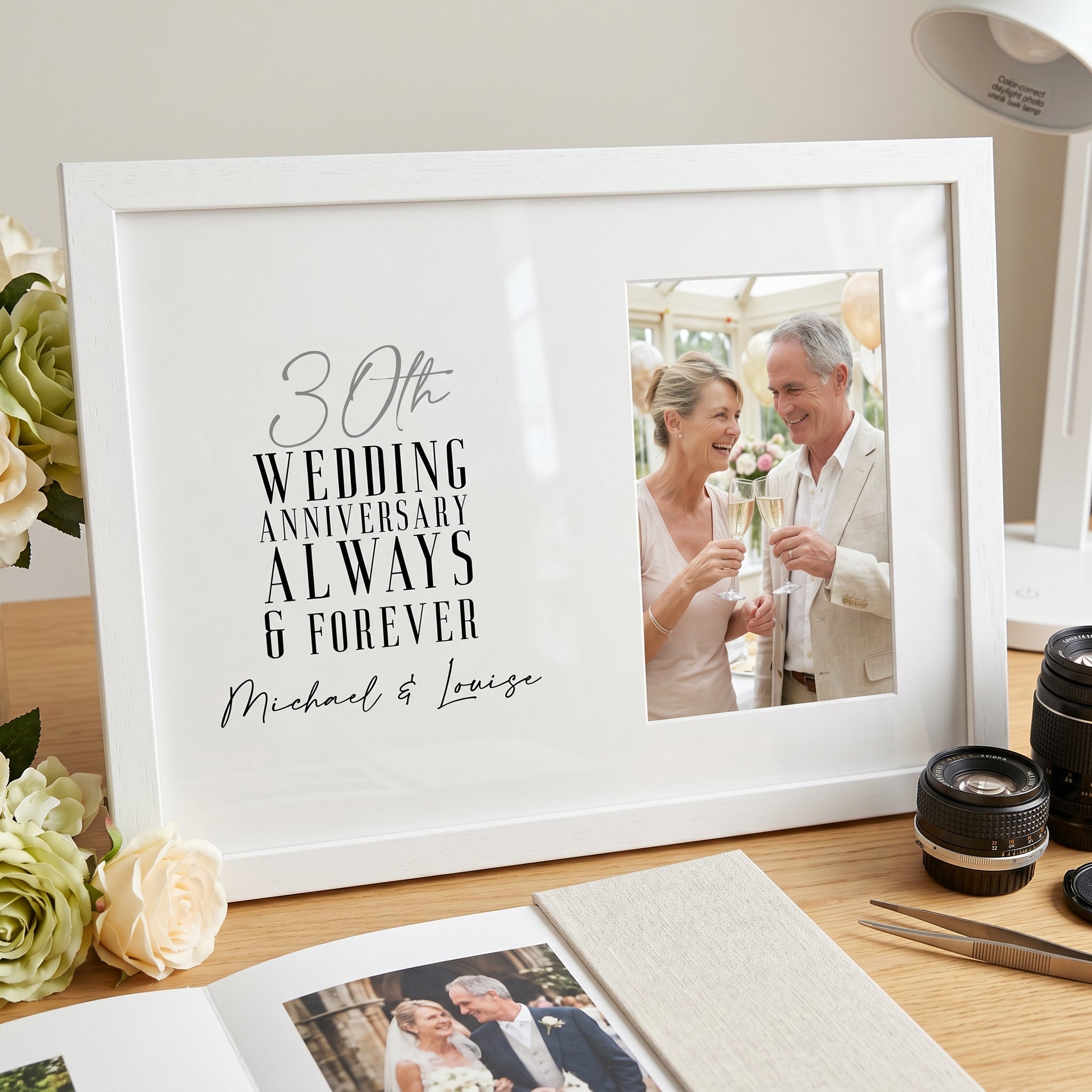 Personalised 30th Wedding Anniversary Photo Frame Gift For Couple Anniversary Photo Frame ukgiftstoreonline