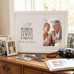 Personalised 30th Wedding Anniversary Photo Frame Gift For Couple Anniversary Photo Frame ukgiftstoreonline