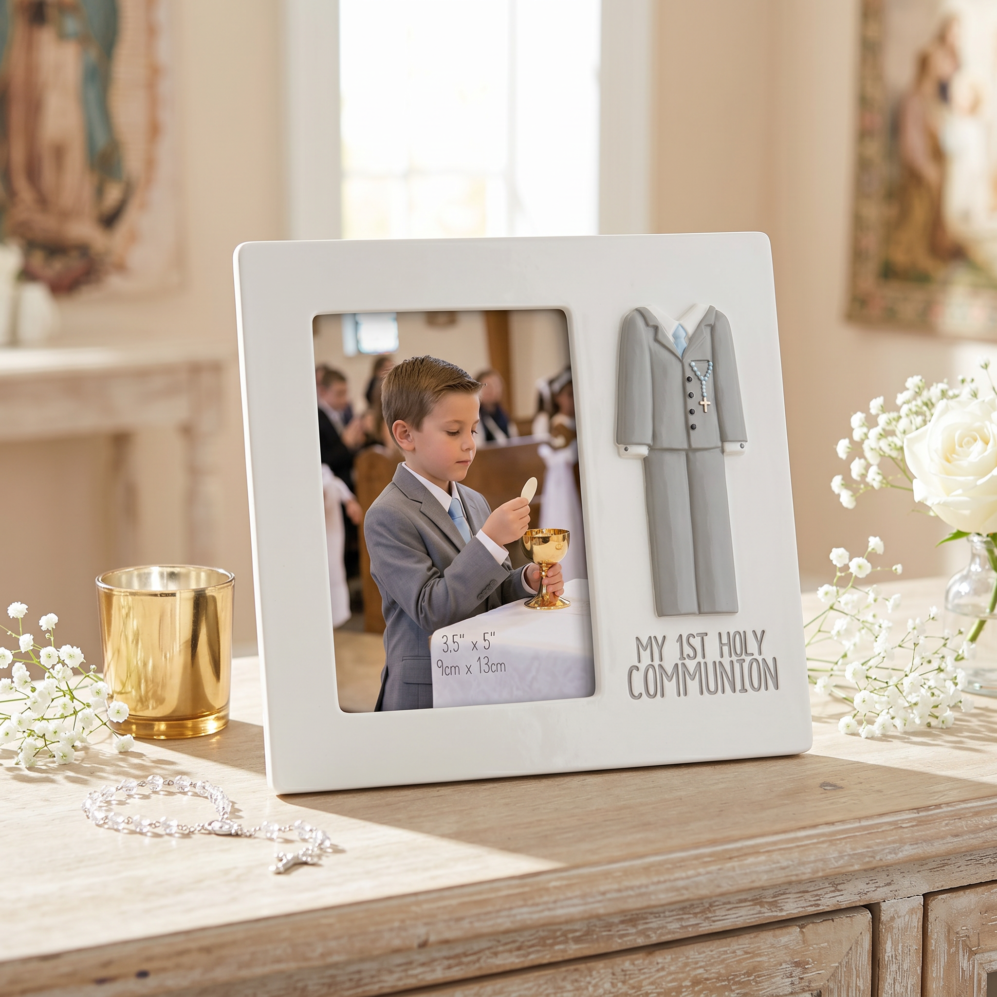 Boy's First Holy Communion Photo Frame 5"x3.5" ukgiftstoreonline