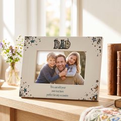 Personalised Colourful Dad Photo Frame Gift for Fathers Day Birthday or Christmas Photo Frame ukgiftstoreonline