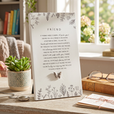 Friendship Plaque Gift – Standing Plaque With Sentimental Quote & Raised Butterfly Nan Photo Frame ukgiftstoreonline
