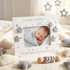 Baby Photo Frame Keepsake With Stars and Verse For Baby Shower or Newborn Gift ukgiftstoreonline